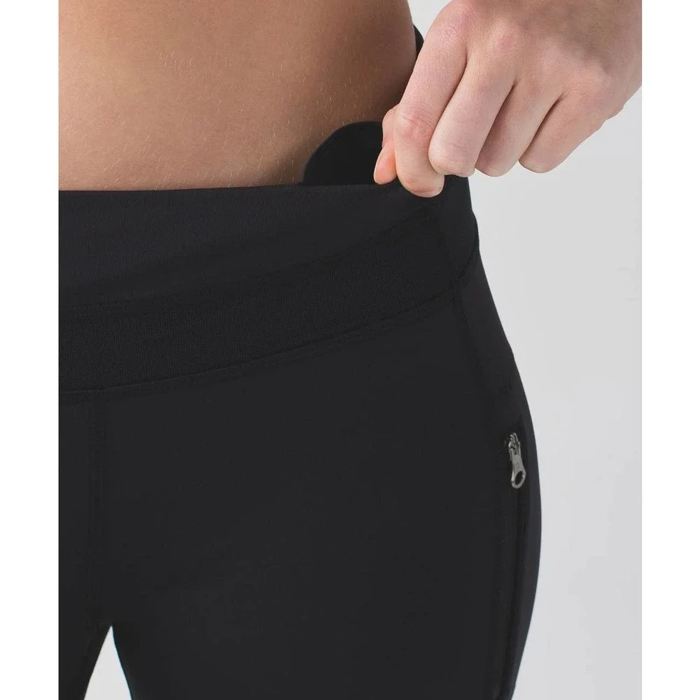 Lululemon Inspire Mesh Tight II Black 7/8 Leggings Size 6 - Picture 6 of 13